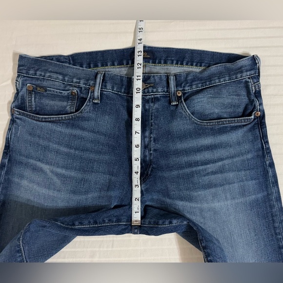 Polo Ralph Lauren Classic Fit Mens Jeans Straight Blue Whiskered 35x32 - Picture 10 of 14